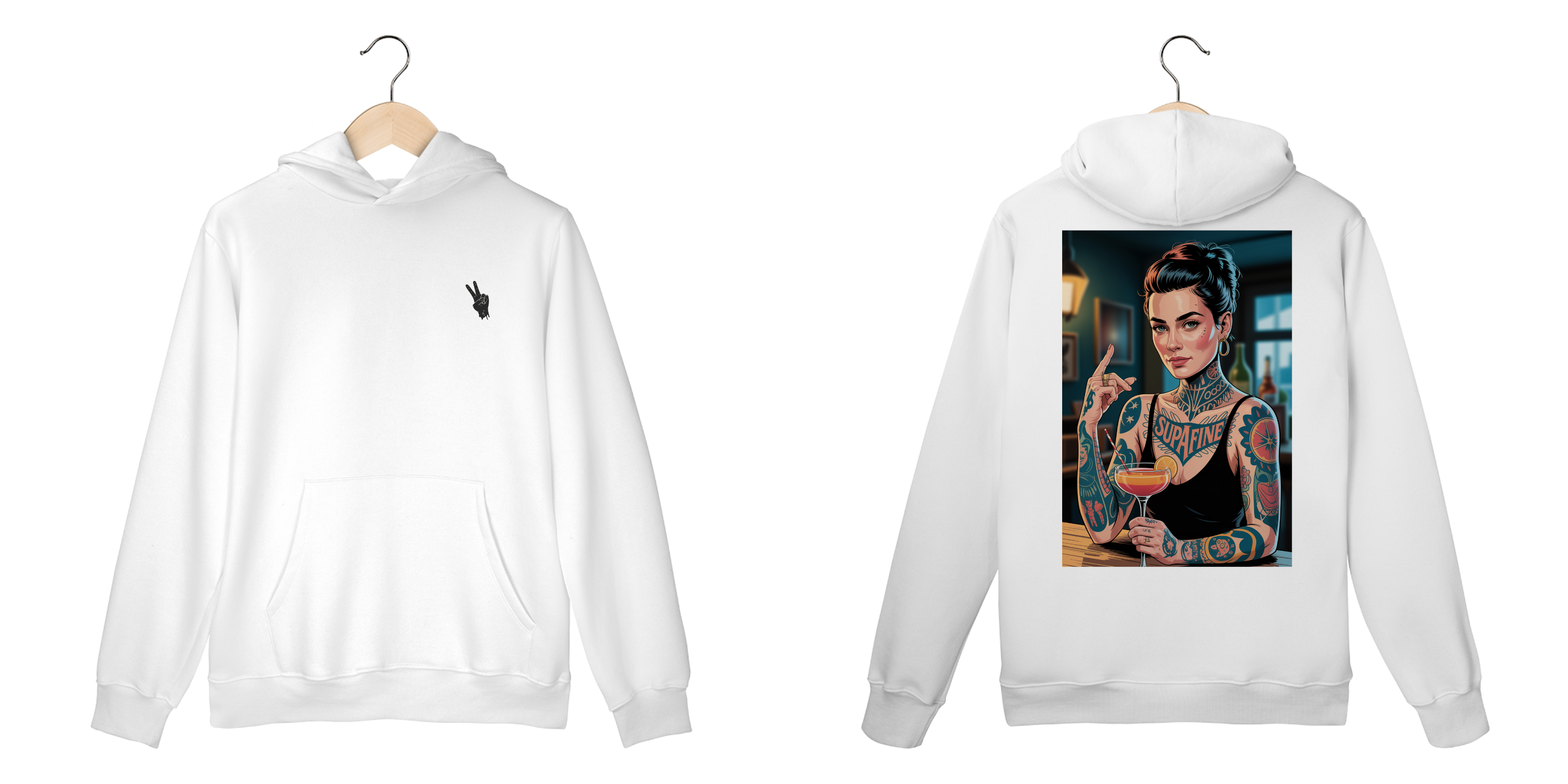 Moletom Capuz - Tatto Woman