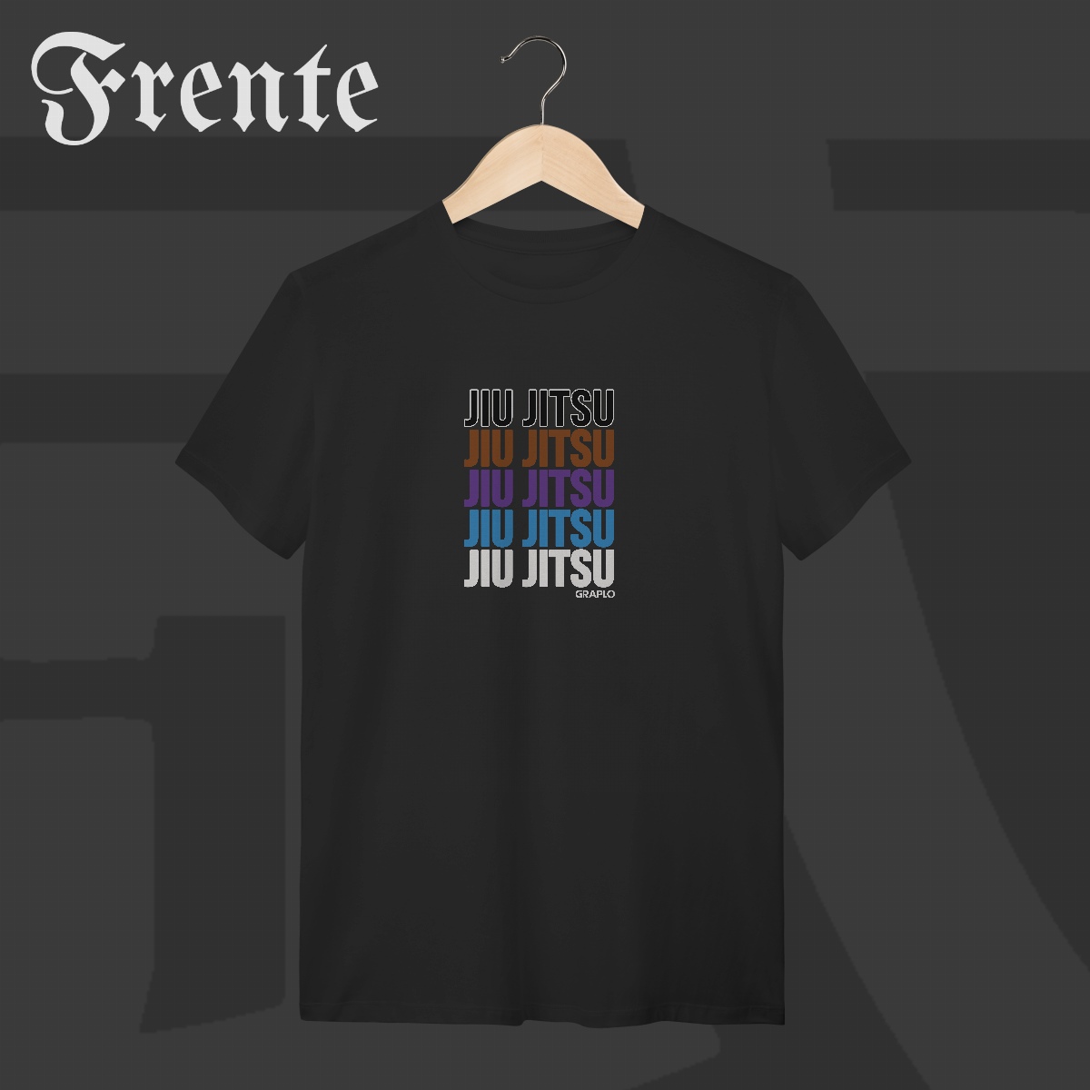 Camiseta T-Shirt - Jiu-Jitsu Ranks | Arte no peito