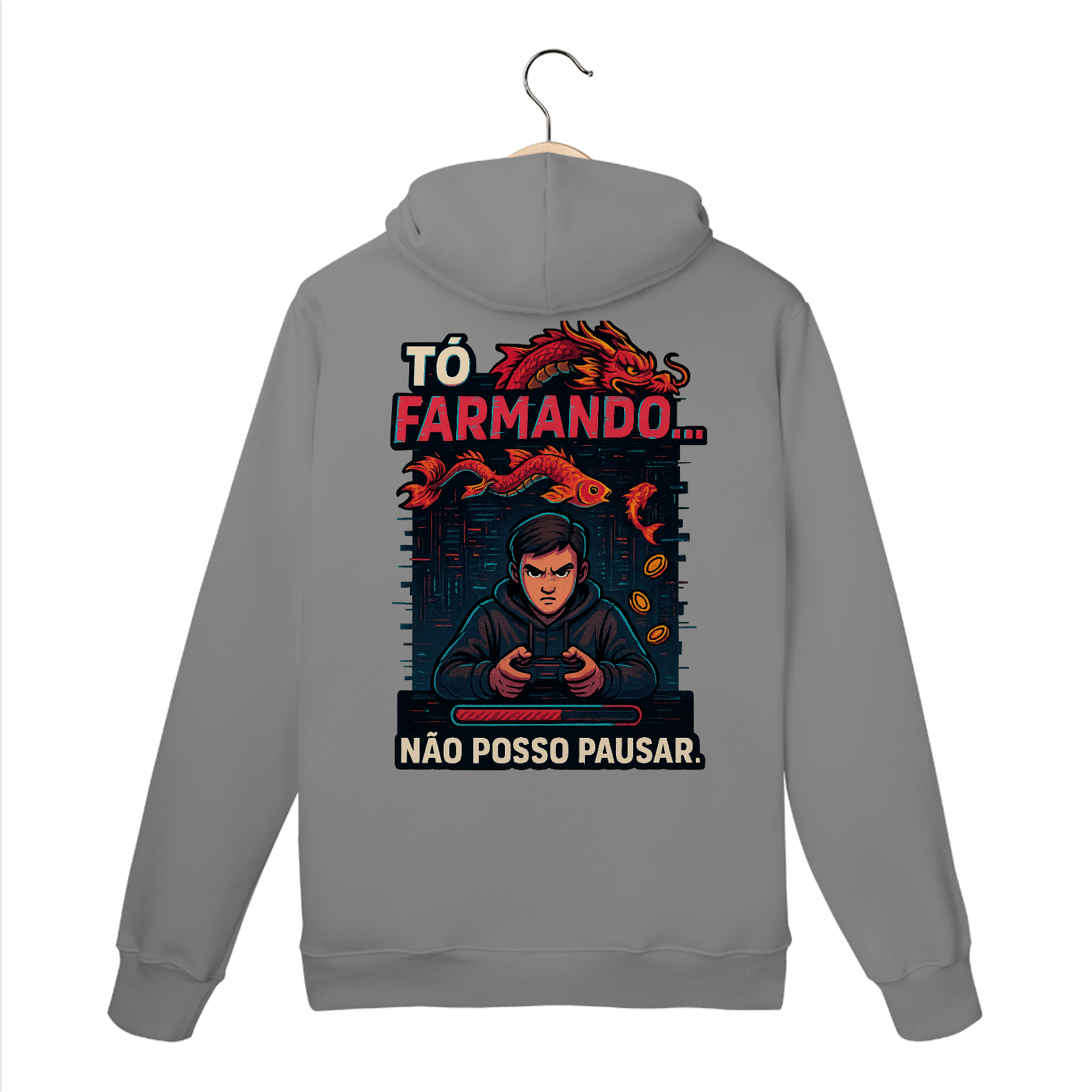 To farmando, não posso pausar - Moletom Quality