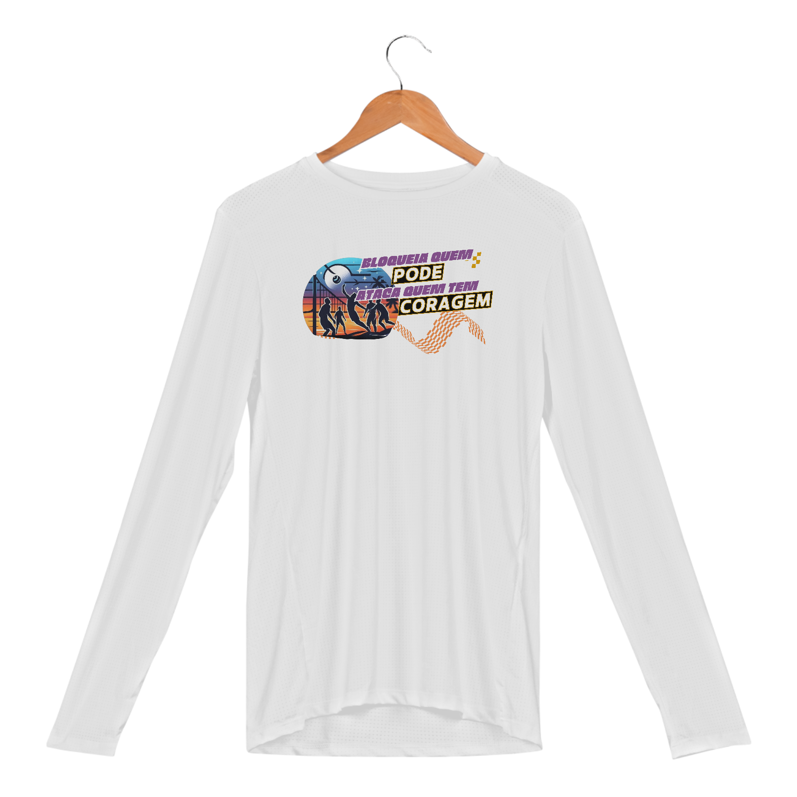 Camisa Manga Longa Sport Dry UV Bloqueia Quem Pode