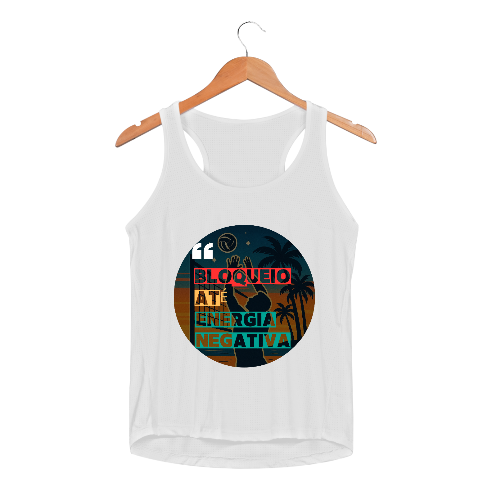 Regata Feminina Bloqueio Energia Negativa