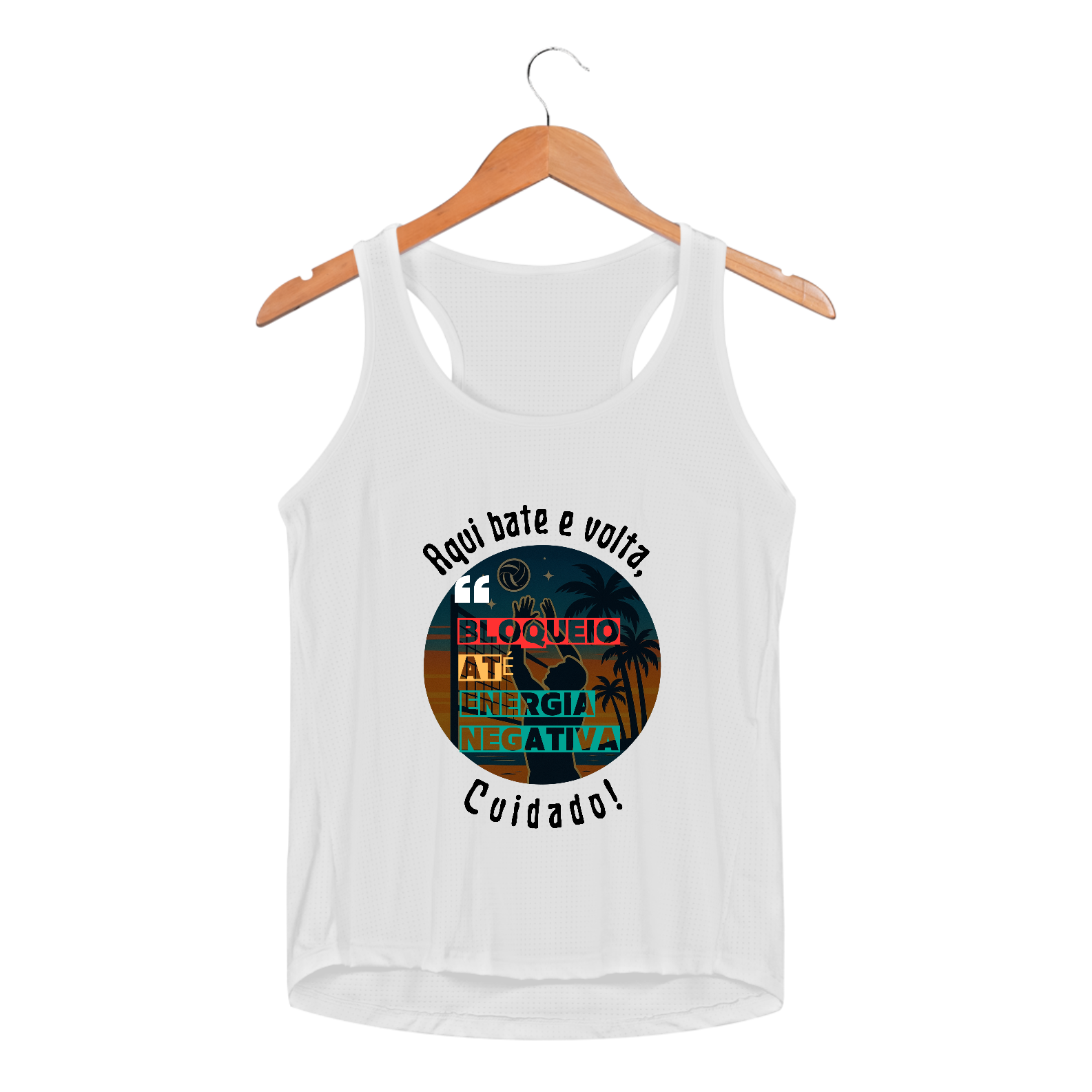 Regata Feminina Aqui Bate E Volta