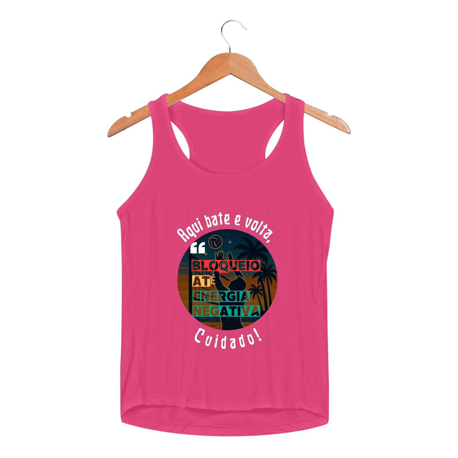 Regata Feminina Aqui Bate E Volta