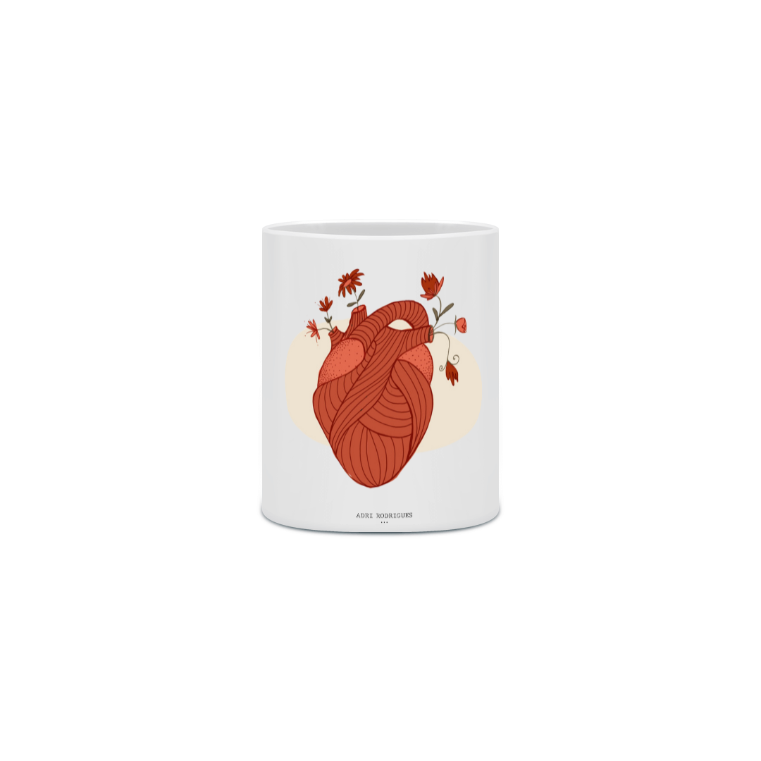 Caneca Cerâmica Coração