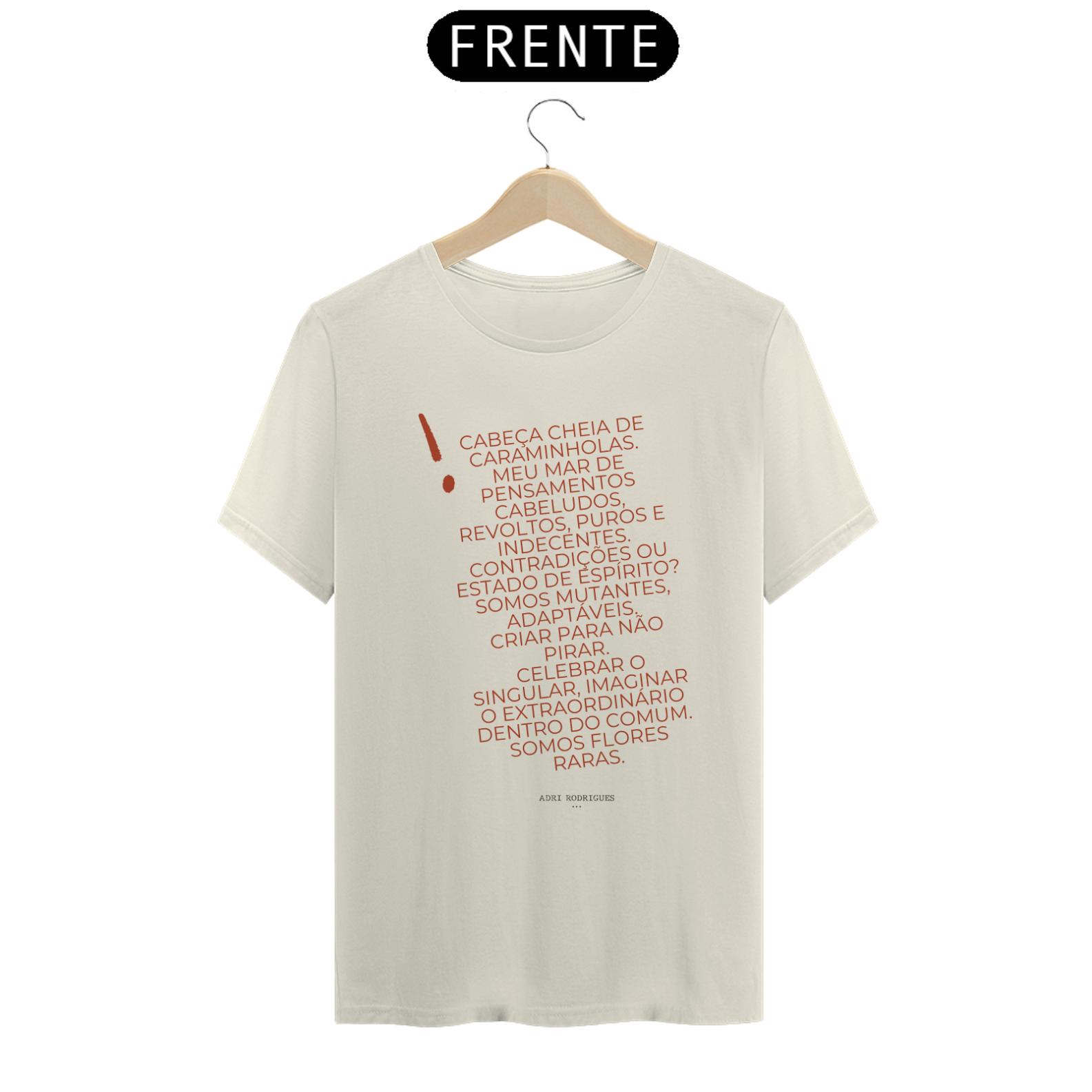 Camiseta Prime Texto Cabeça Caraminholas