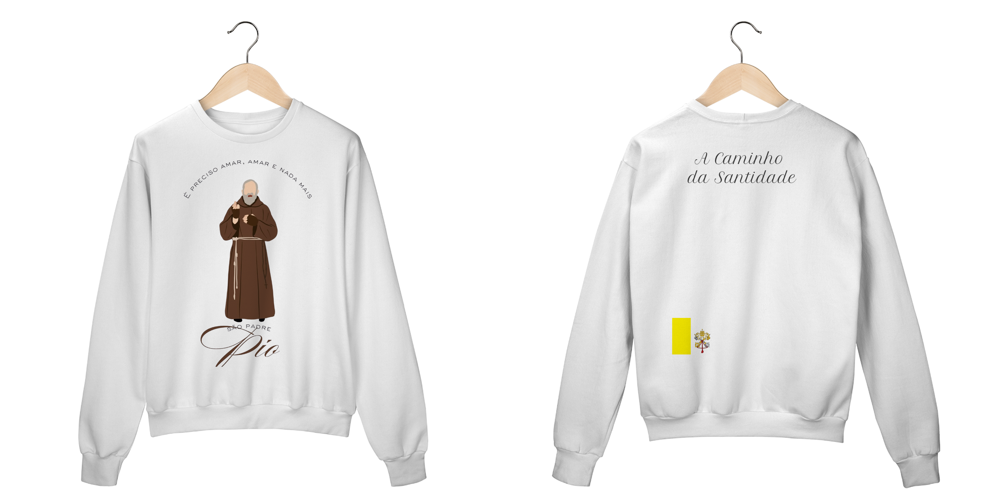 moletom: são padre Pio 