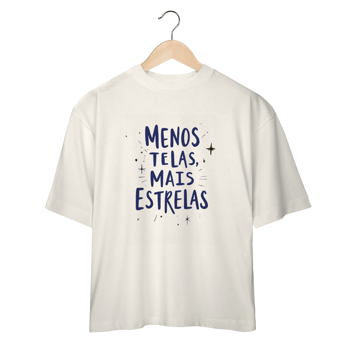 Camiseta Overized | Menos Telas, Mais Estrelas