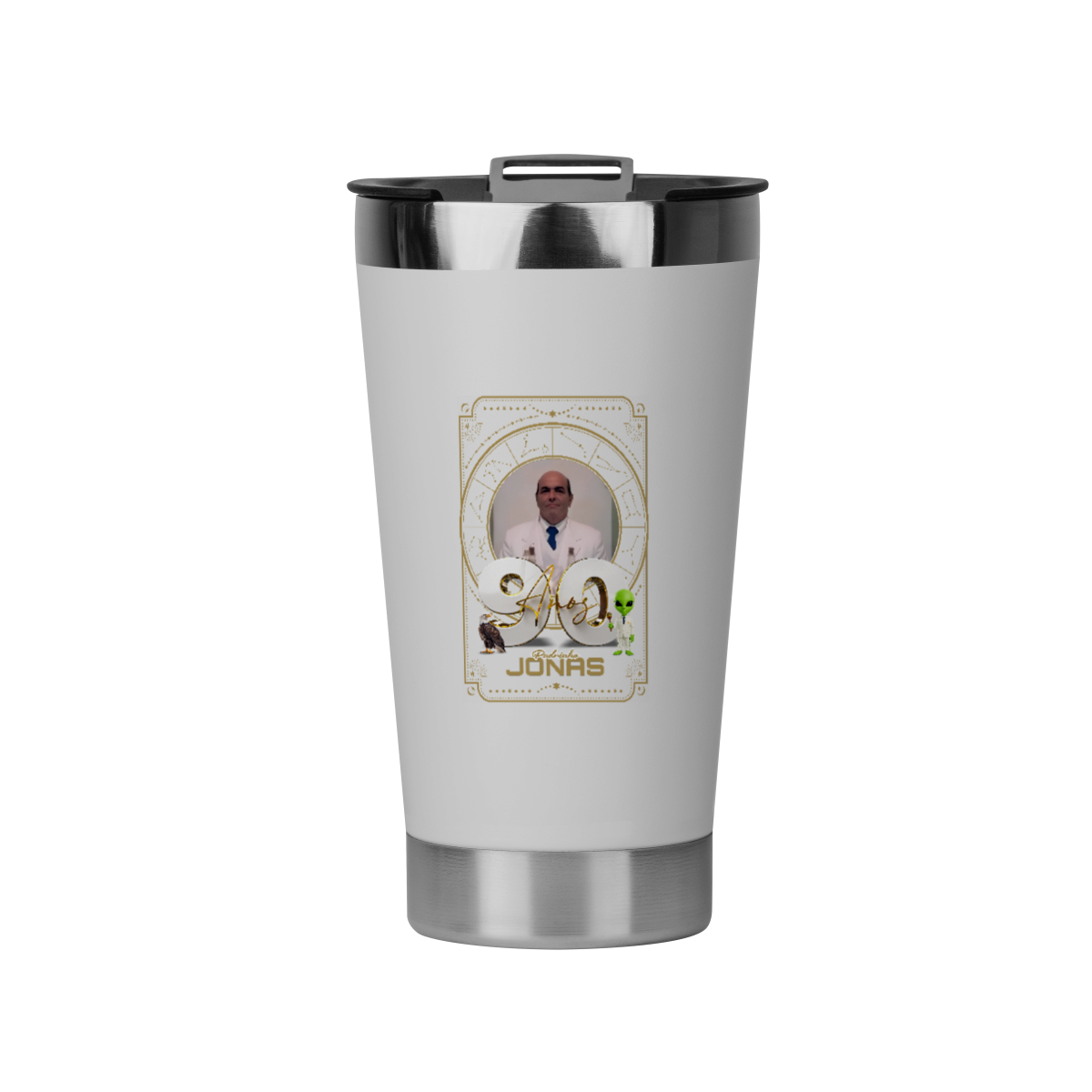 Copo Térmico 90 Anos Padrinho Jonas