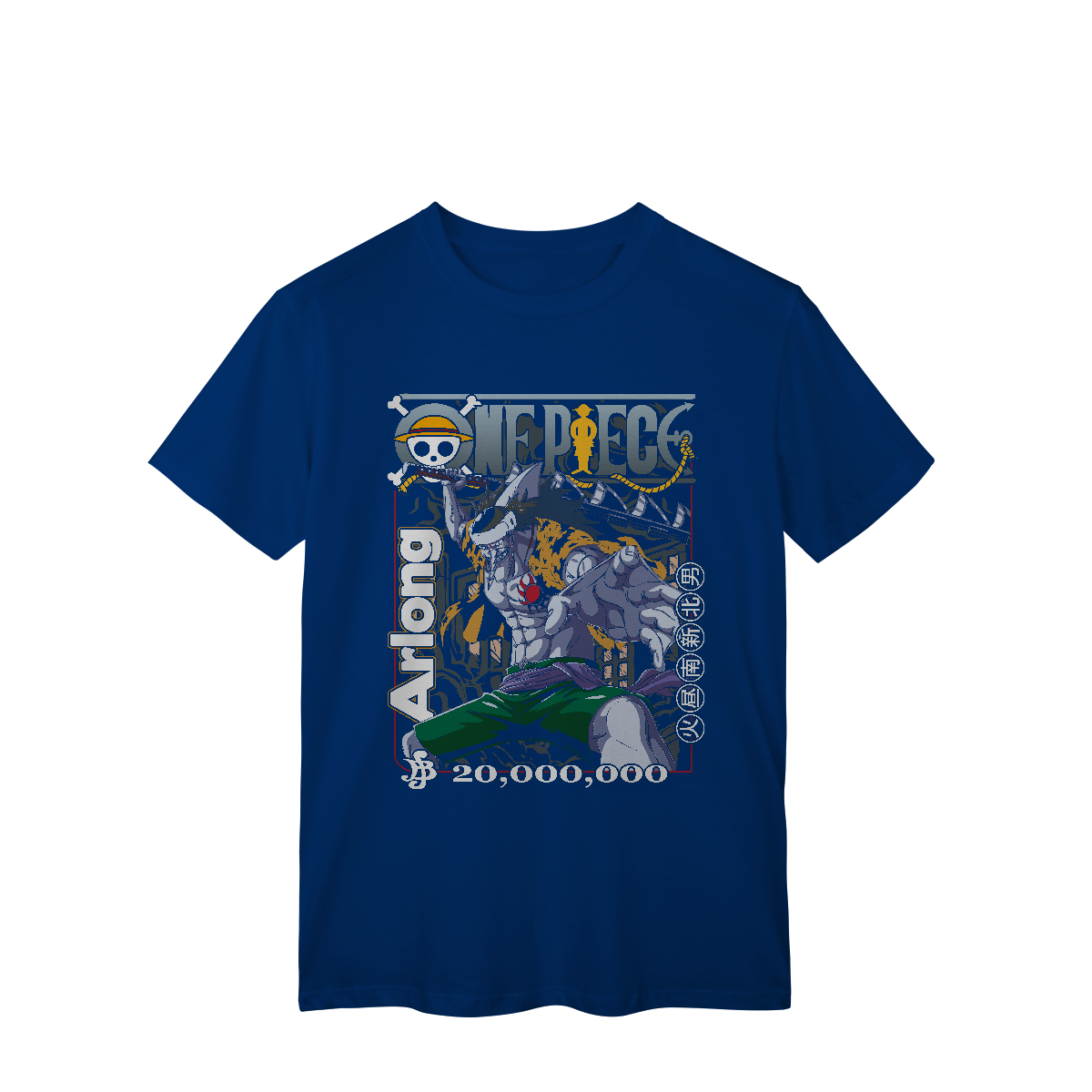 T-Shirt Classic Camisa T-Shirt Classic Arlong One Piece em Pop Inside