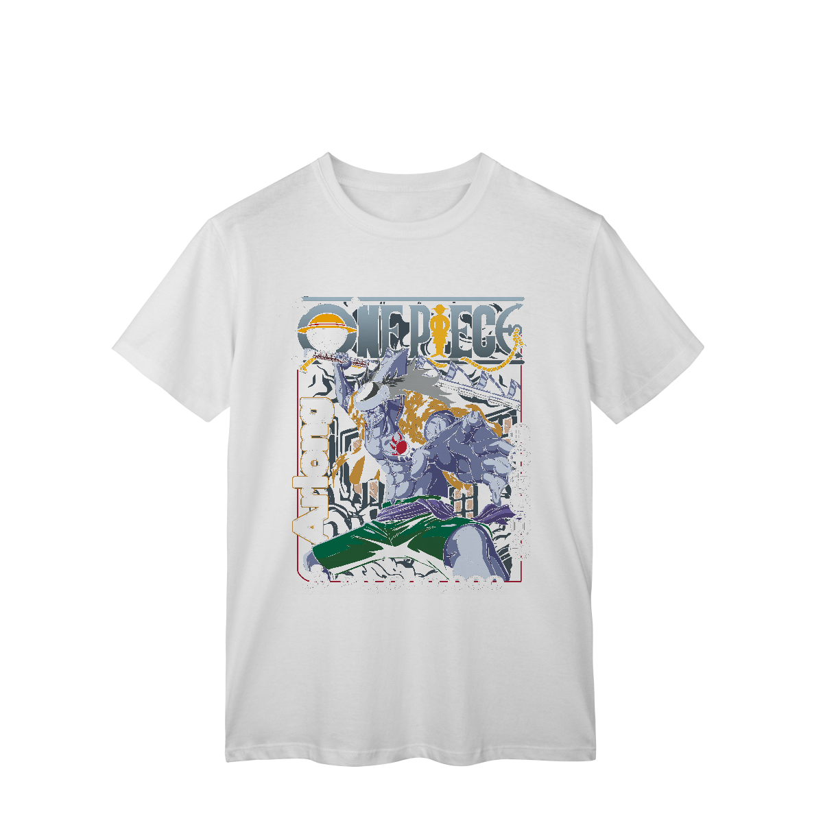 T-Shirt Classic Camisa T-Shirt Classic Arlong One Piece em Pop Inside
