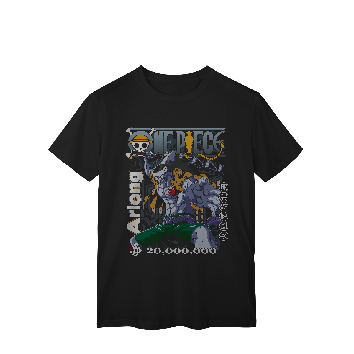 T-Shirt Classic Camisa T-Shirt Classic Arlong One Piece em Pop Inside
