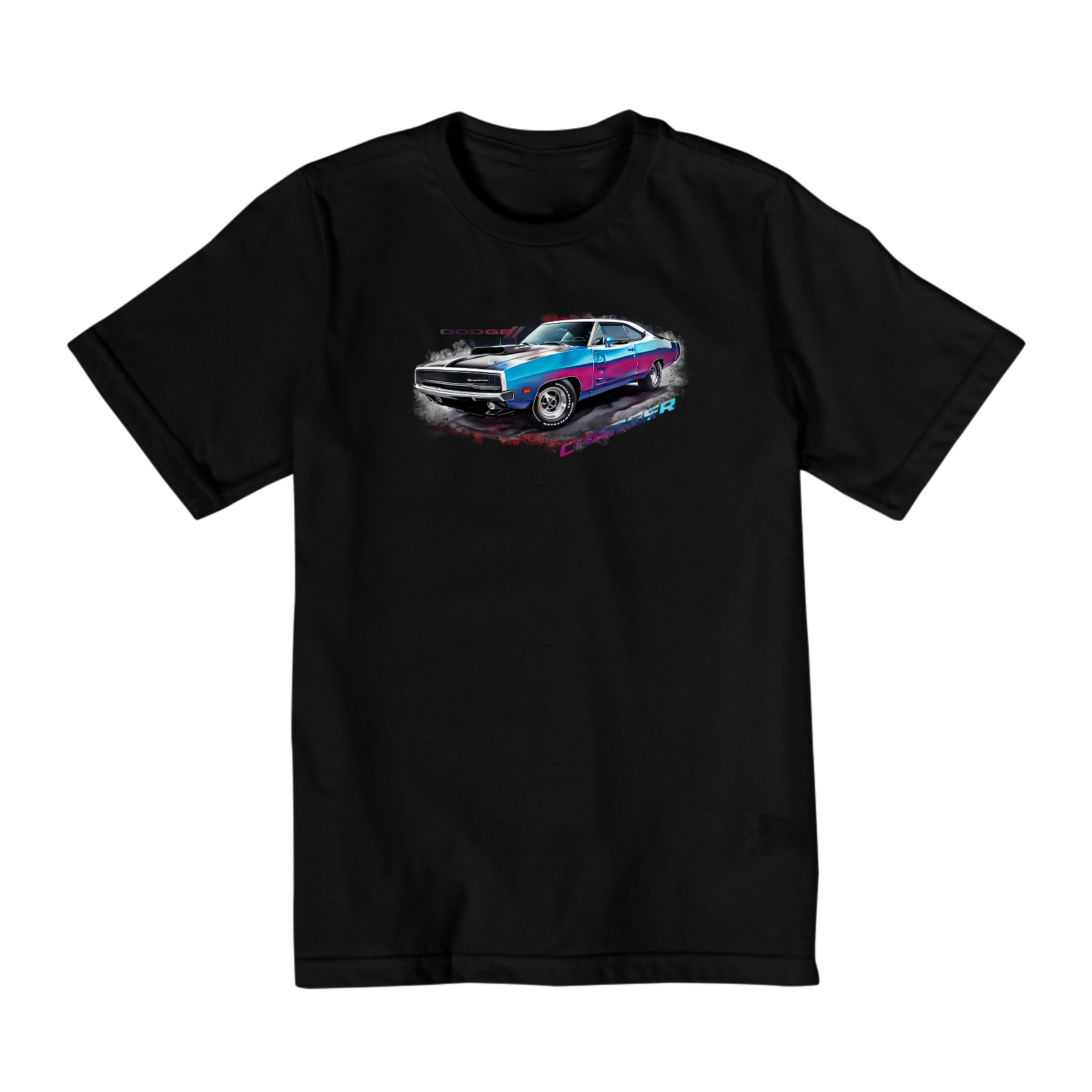Camiseta Infantil Carro Clássico Dodge Charger