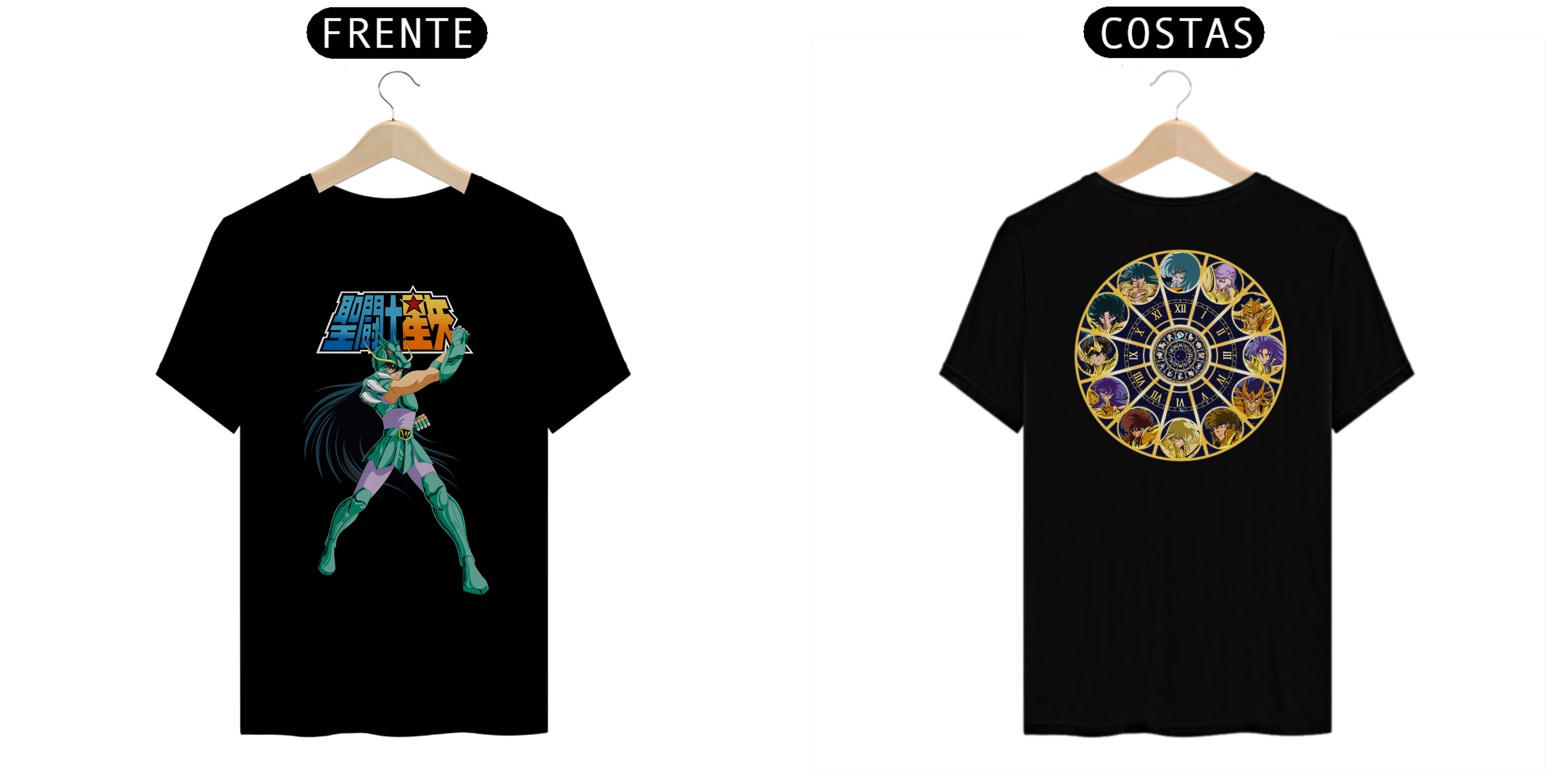 Bronze Boy Shiryu Relógio 12 Casas V3