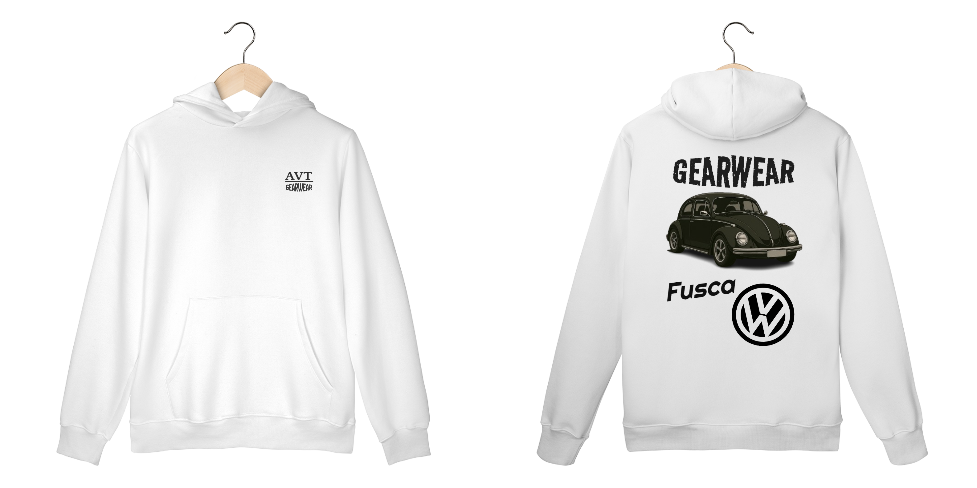 Moletom GearWear - VolksWagen Fusca 70 Preto