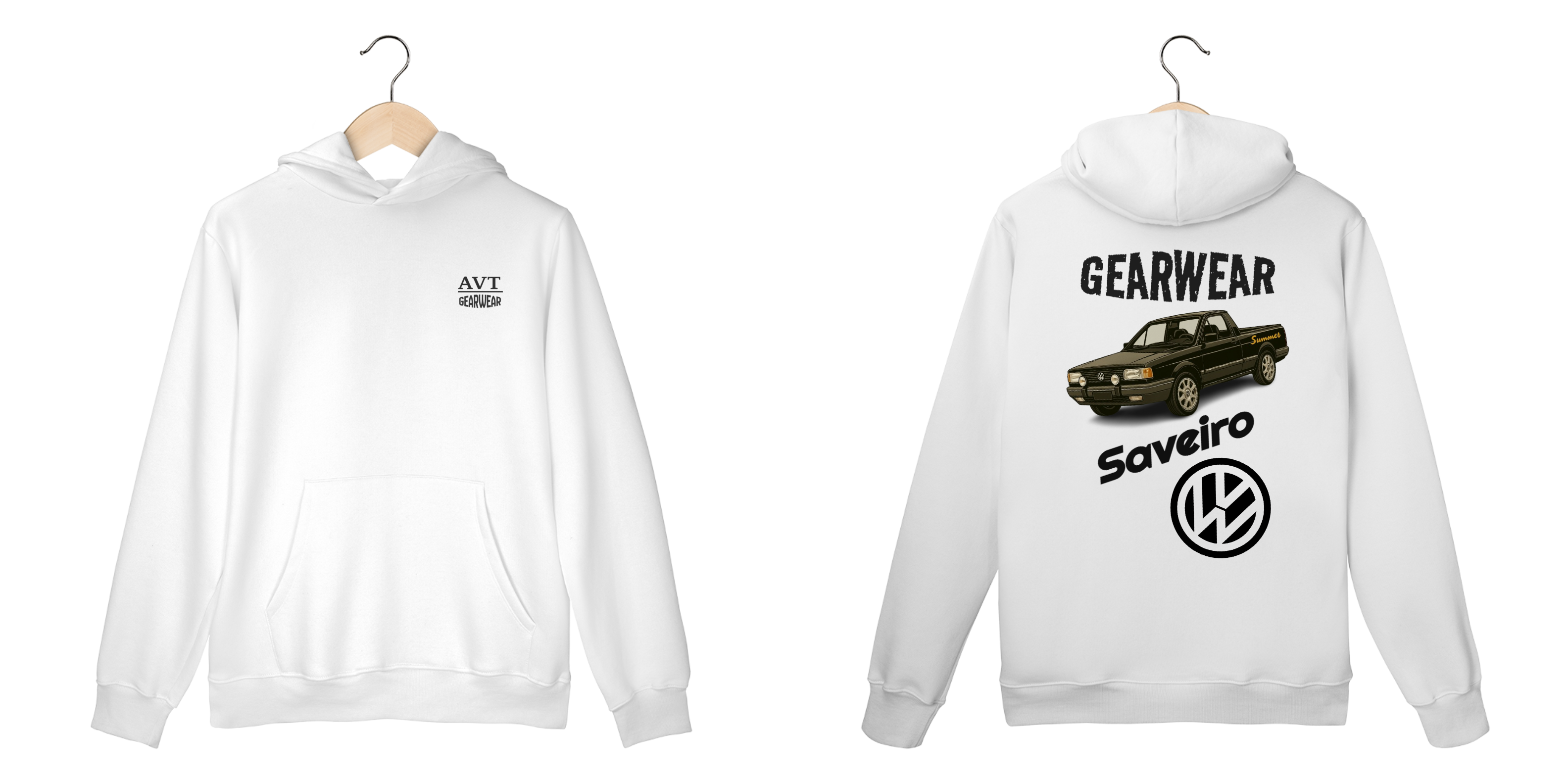 Moletom GearWear - VolksWagen Saveiro Summer 96 Preta