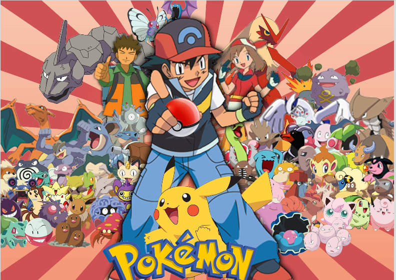 POSTER POKEMON ANTIGA GERAÇÃO