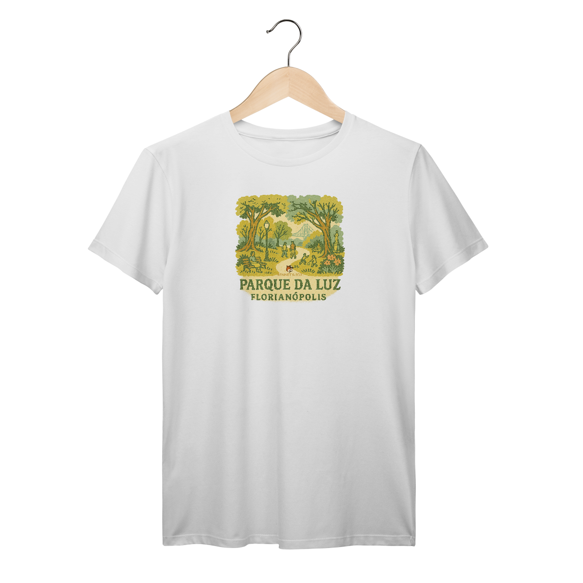 Camiseta Parque da Luz Florianópolis - Histórias, Natureza e O Melhor de Floripa no Peito