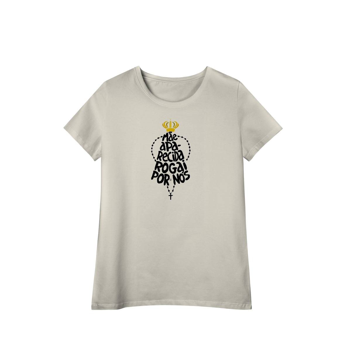 Camiseta Feminina Mãe Aparecida – Rogai por Nós