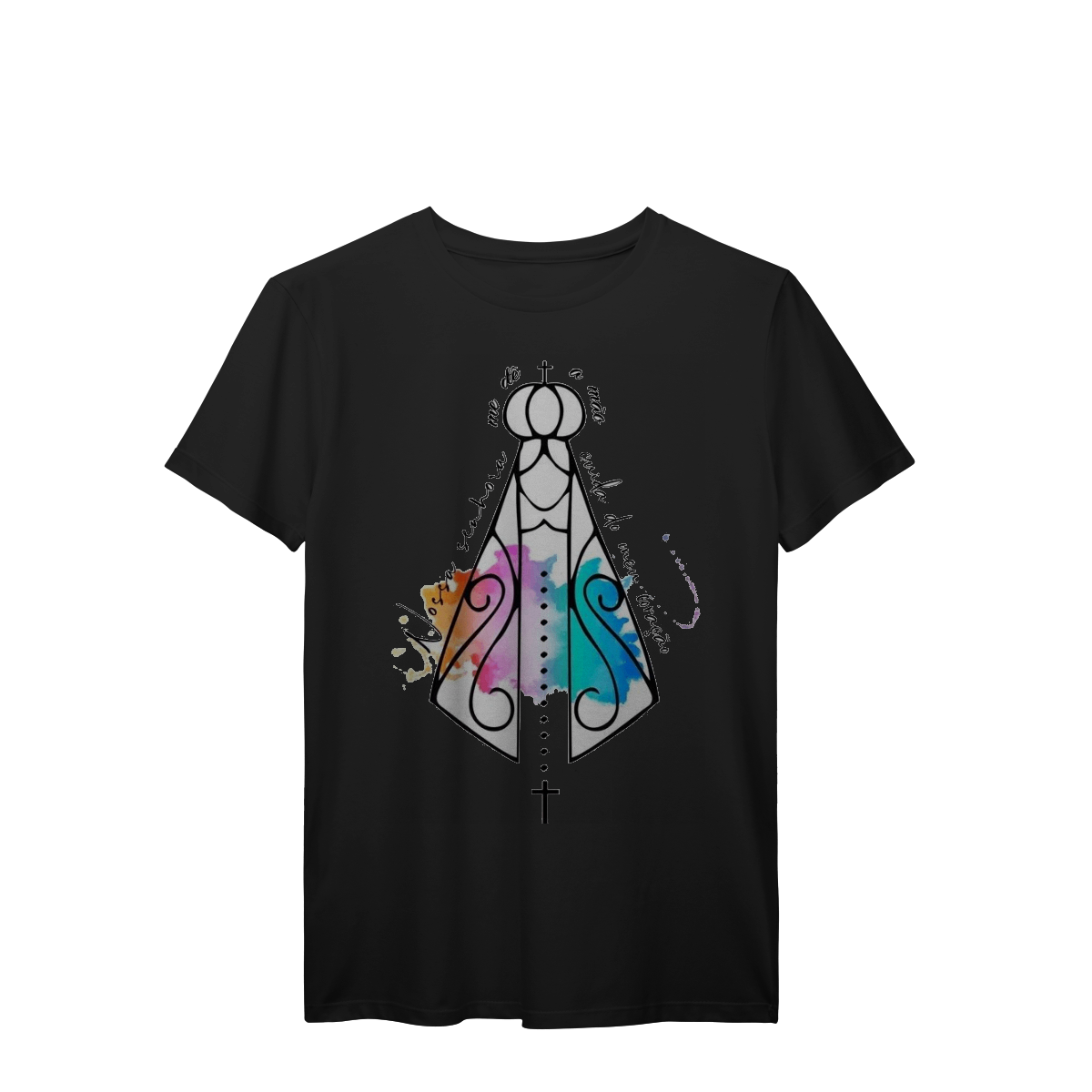 Nossa Senhora Aquarela – T-Shirt Prime