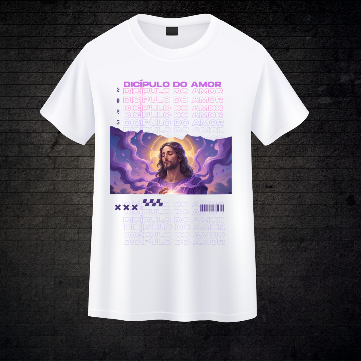Camiseta Branca- Discípulo do Amor