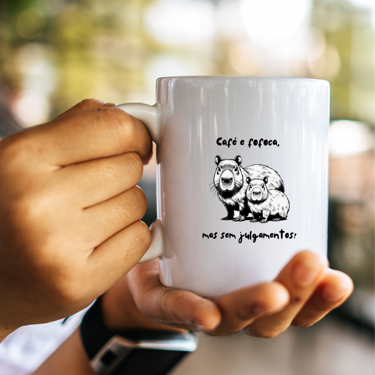 Caneca - Café e fofoca...