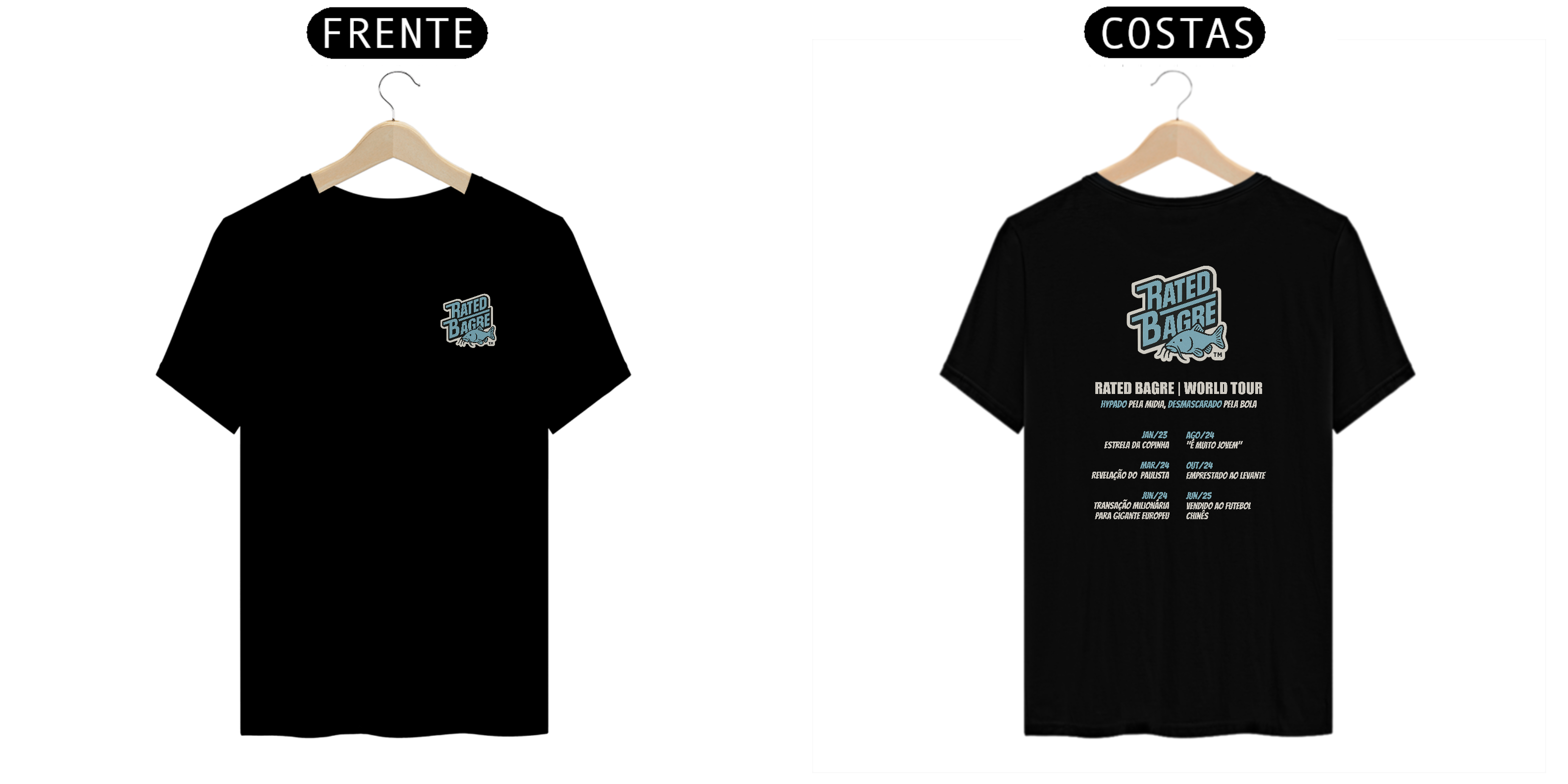 Rated Bagre World Tour - Camiseta Prime