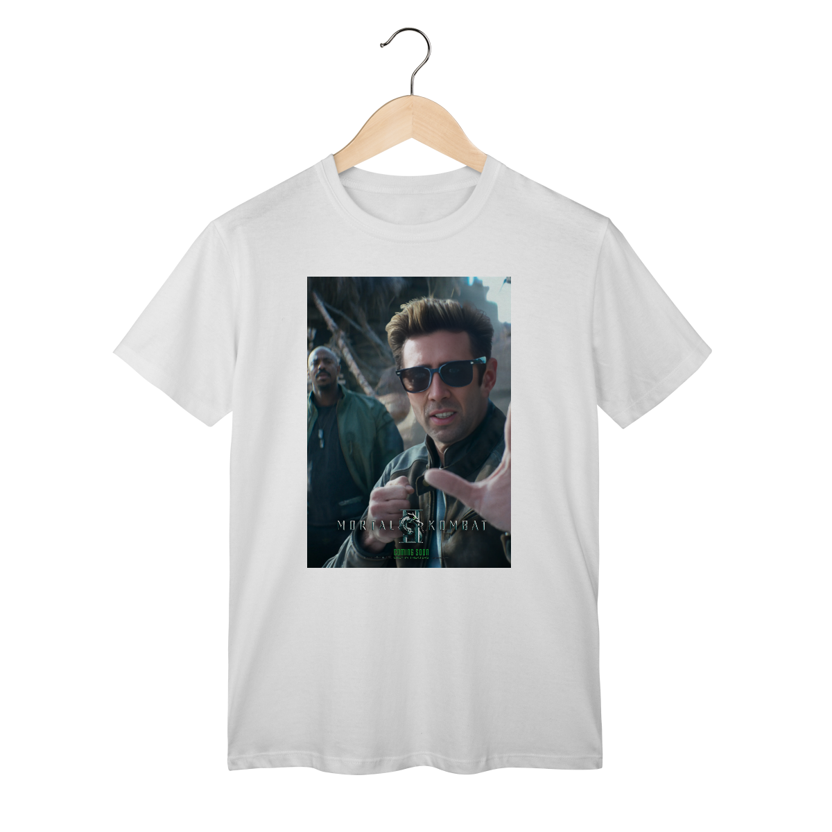 Camiseta  - Mortal Kombat Johnny Cage Meme | Estampa Gamer | Presente para Fãs de MK - Mortal Kombat Johnny Cage Meme | 