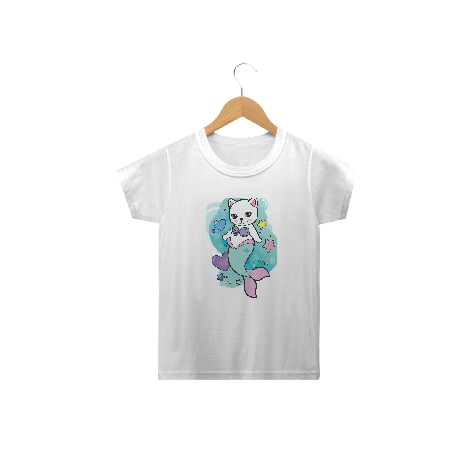 blusinha cats sereia infantil