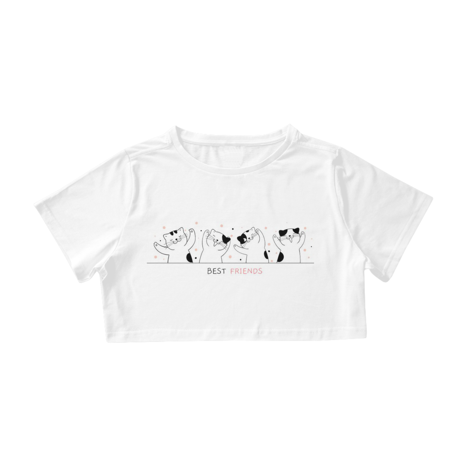 Crooped cats friends