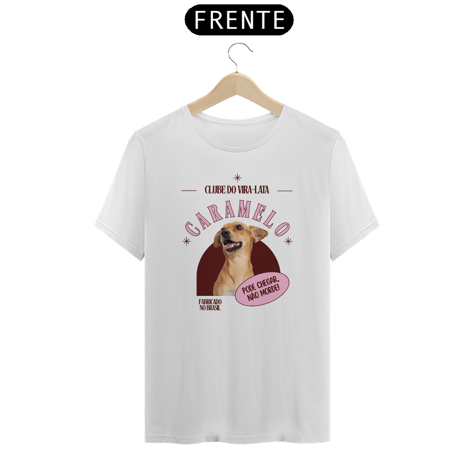 Camiseta Clube do Caramelo – Vira-Lata Caramelo Estiloso