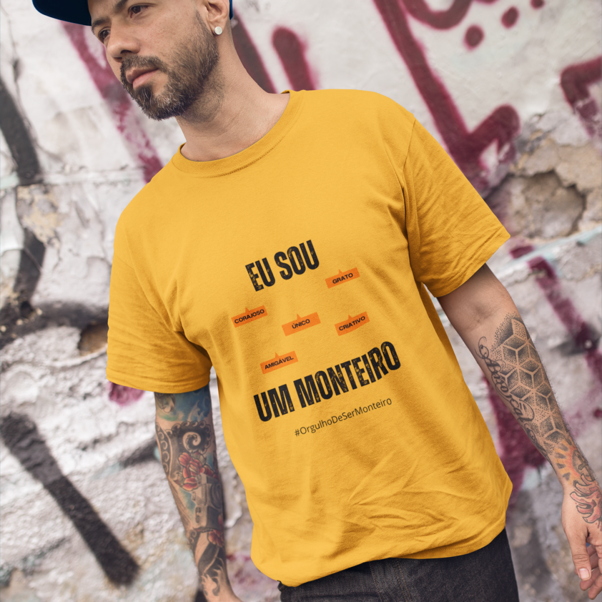 Camiseta Masculina Eu Sou Um Monteiro – Nome Que Representa (Malha Quality)