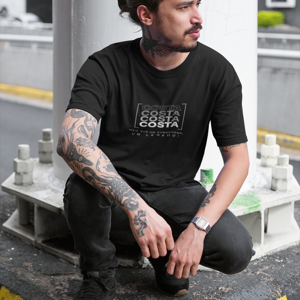 Camiseta Unissex “Costa, Mais que um Sobrenome, um Legado!” – Vista o Legado (Malha Quality)