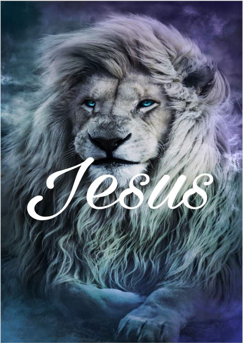 POSTER JESUS E O LEÃO