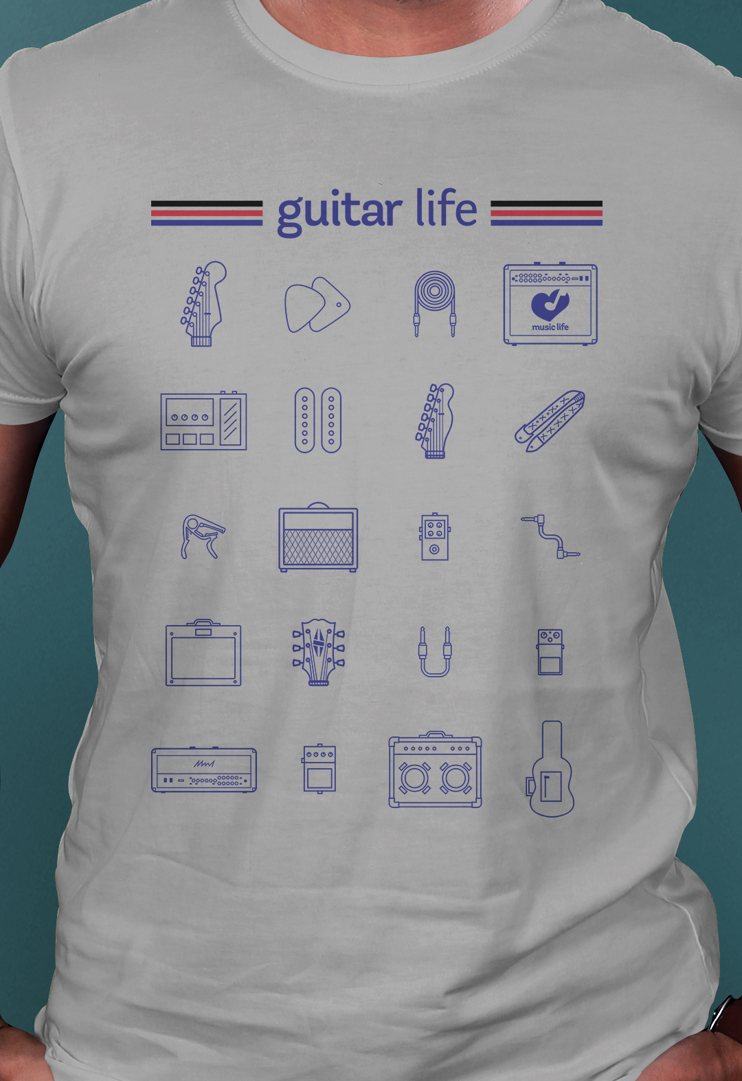 CAMISETA GUITAR LIFE • Guitarra Pedal