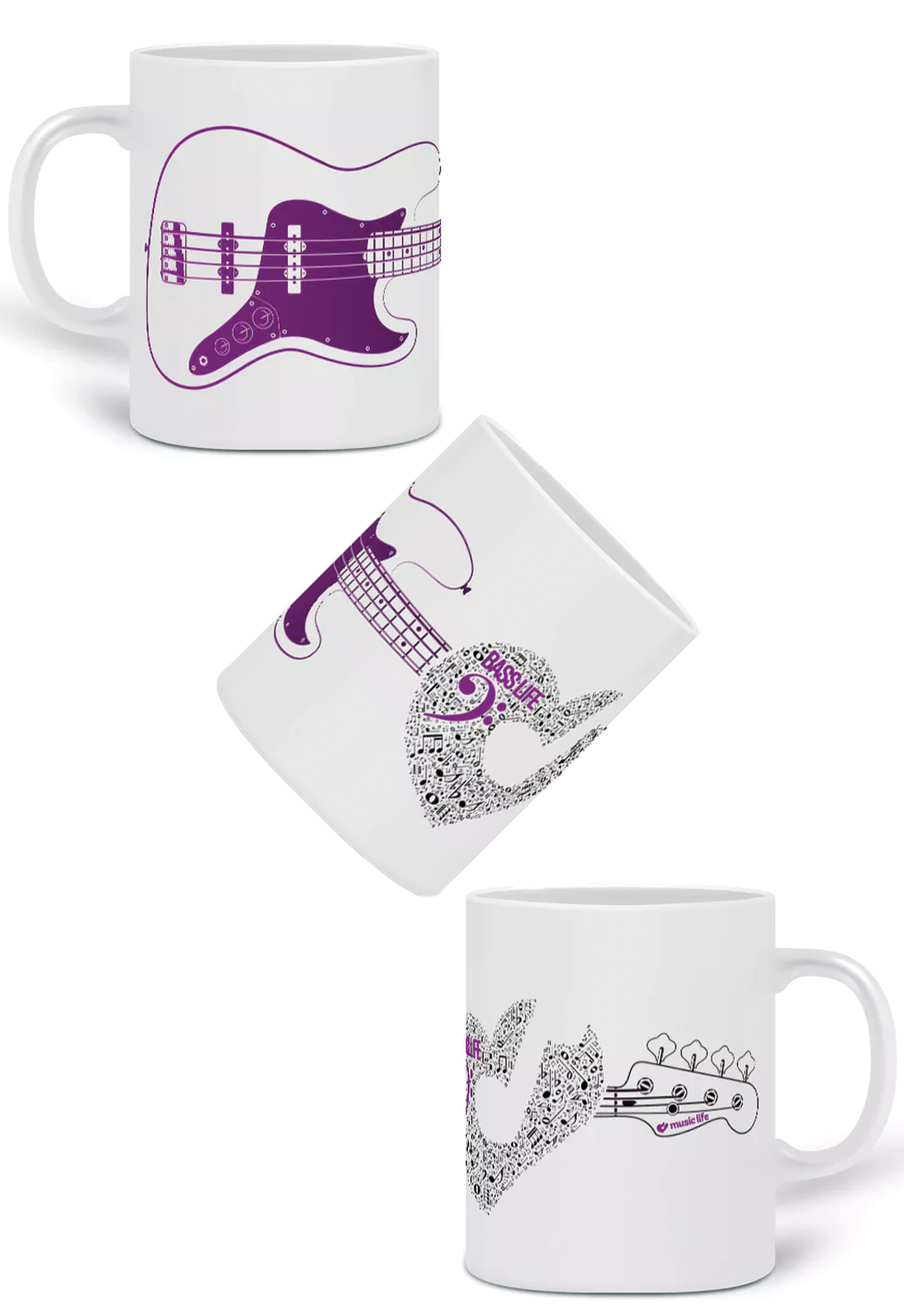 CANECA CLAVE DE FÁ • Baixo