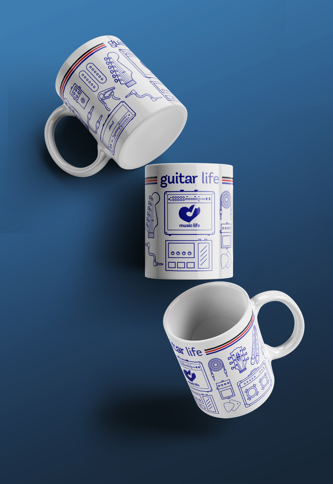 CANECA GUITAR LIFE • Guitarra Pedal