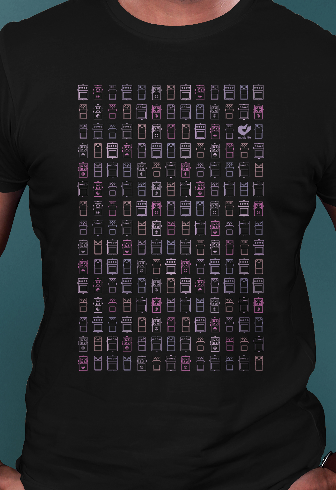 CAMISETA WALL OF PEDALS • Guitarra Pedal