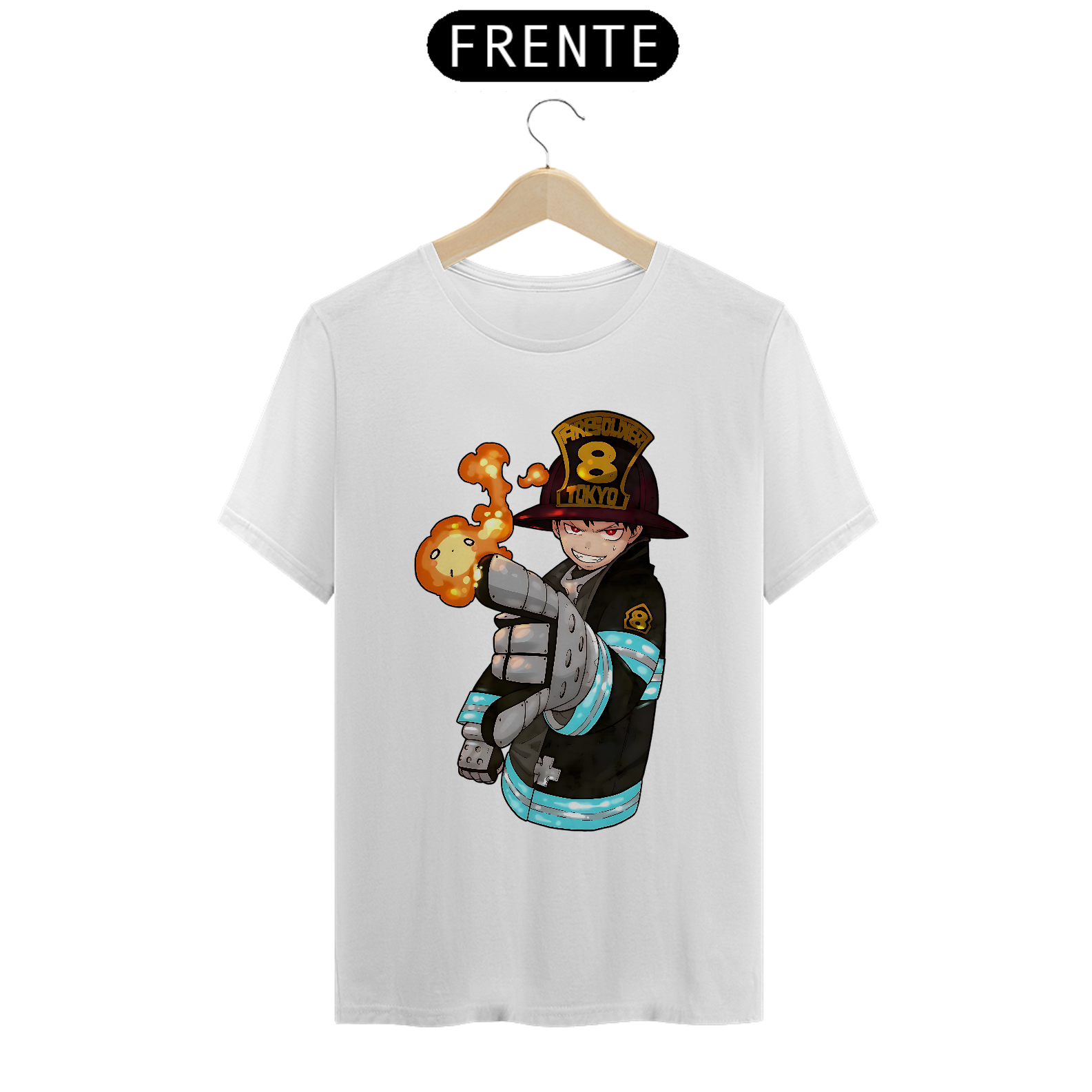 Camiseta Fire Force Shinra Busto