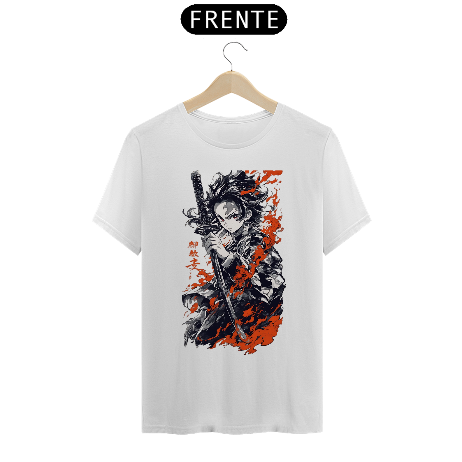 Camiseta Demon Slayer Tanjiro Hinokami Kagura