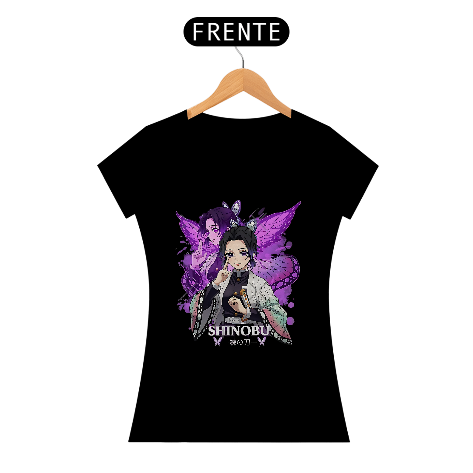 Camiseta Baby Long Demon Slayer Shinobu