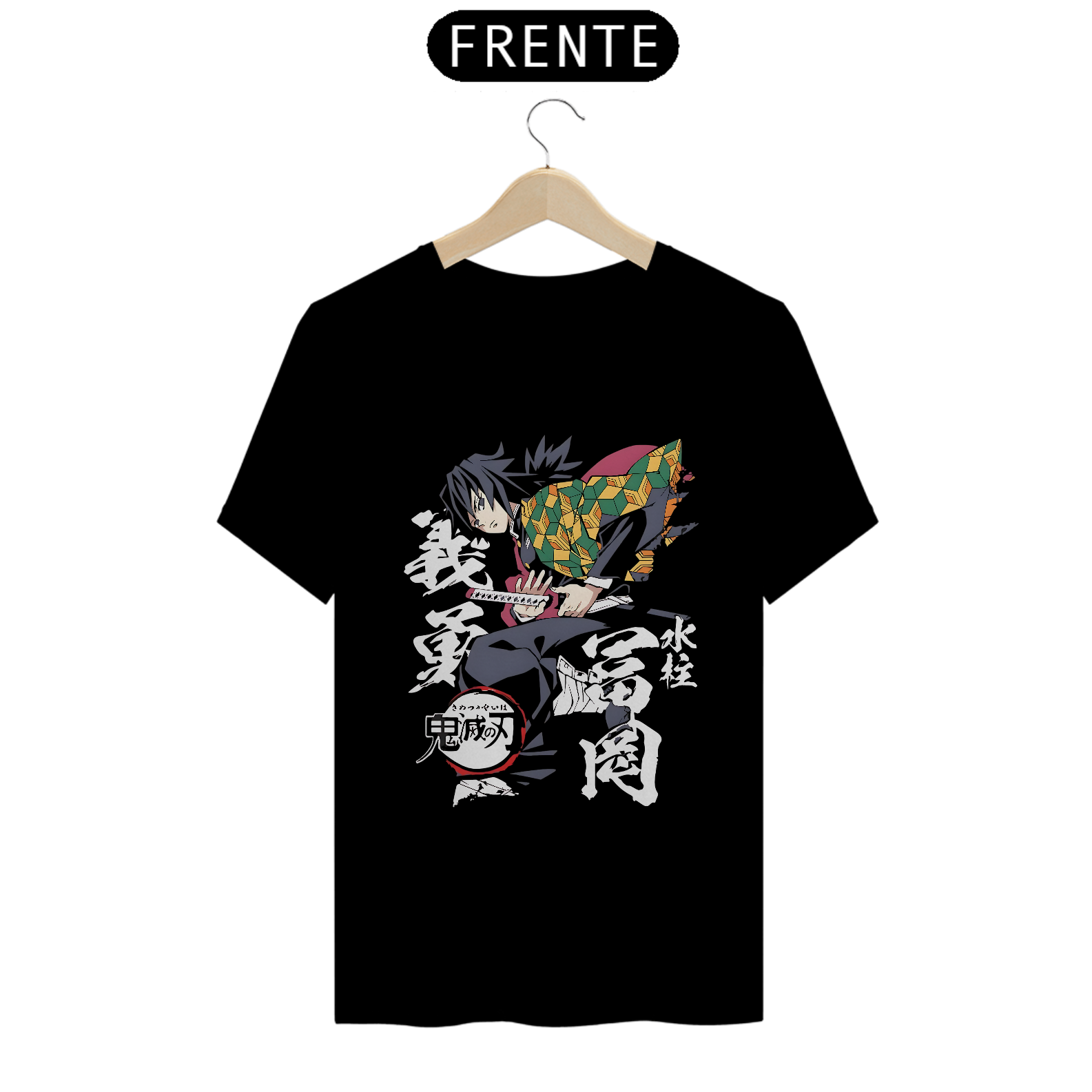 Camiseta Demon Slayer Giyu Tomioka Água Hashira