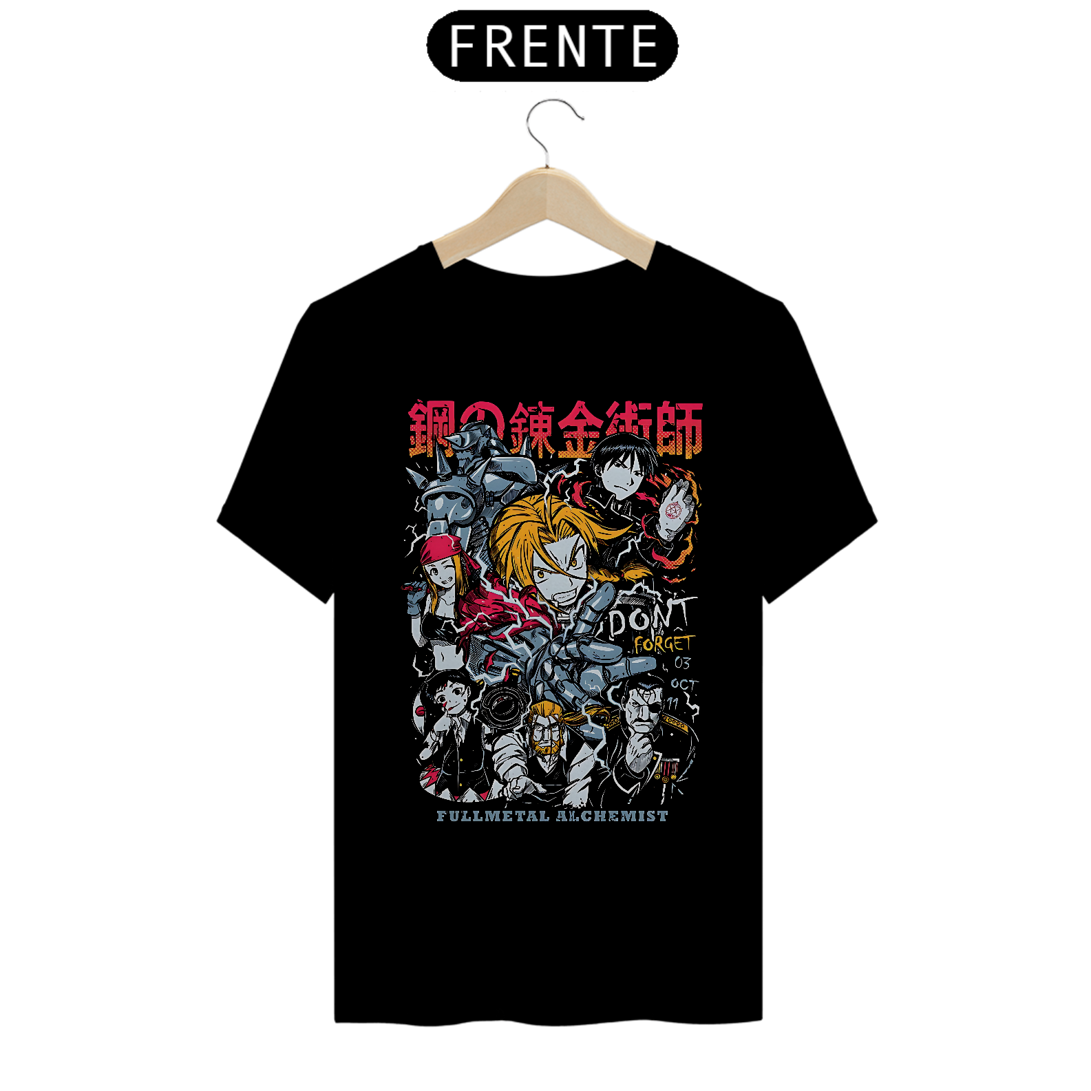 Camiseta Fullmetal Alchemist Cast
