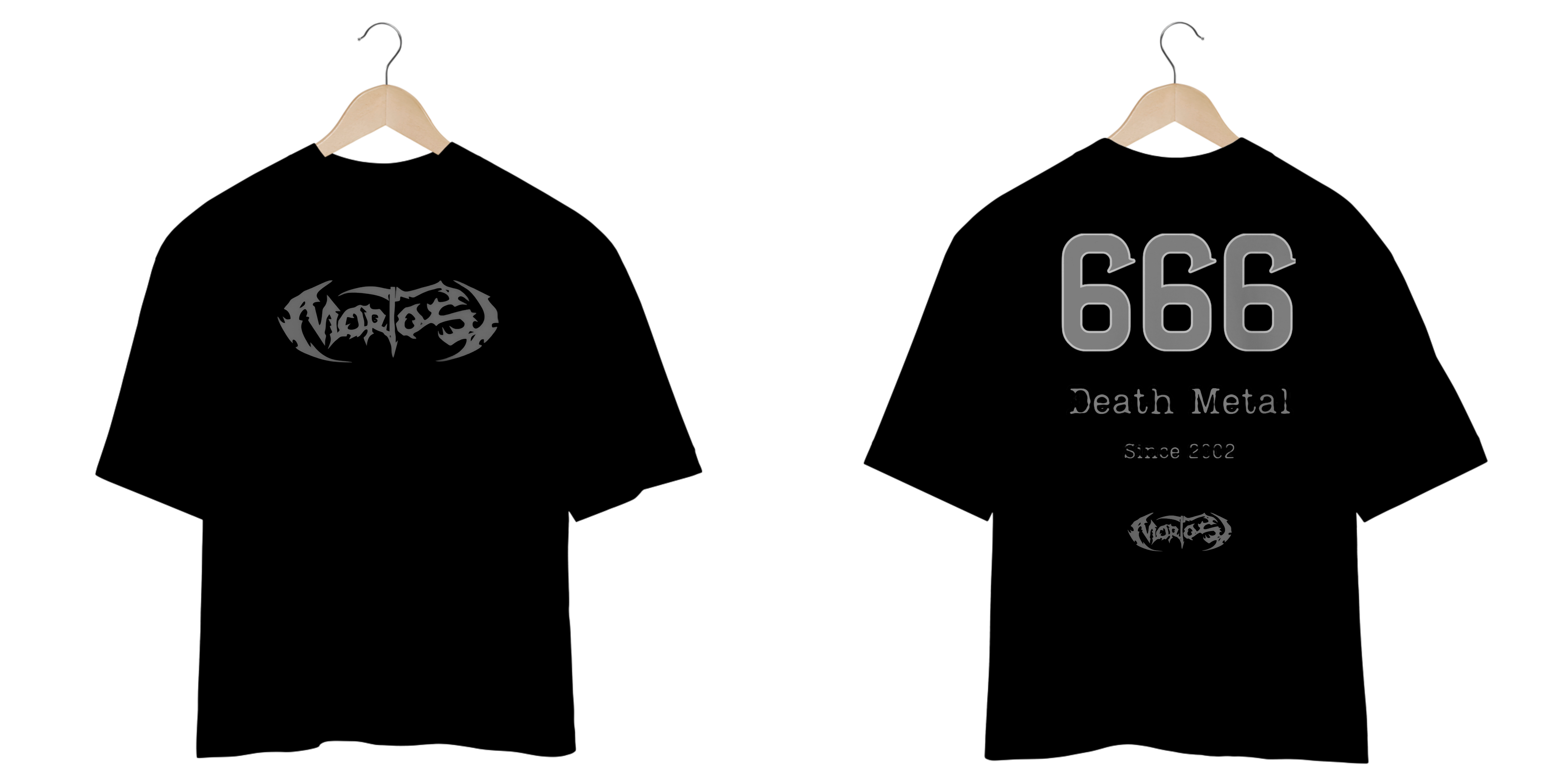 Oversized LOGO CINZA preta