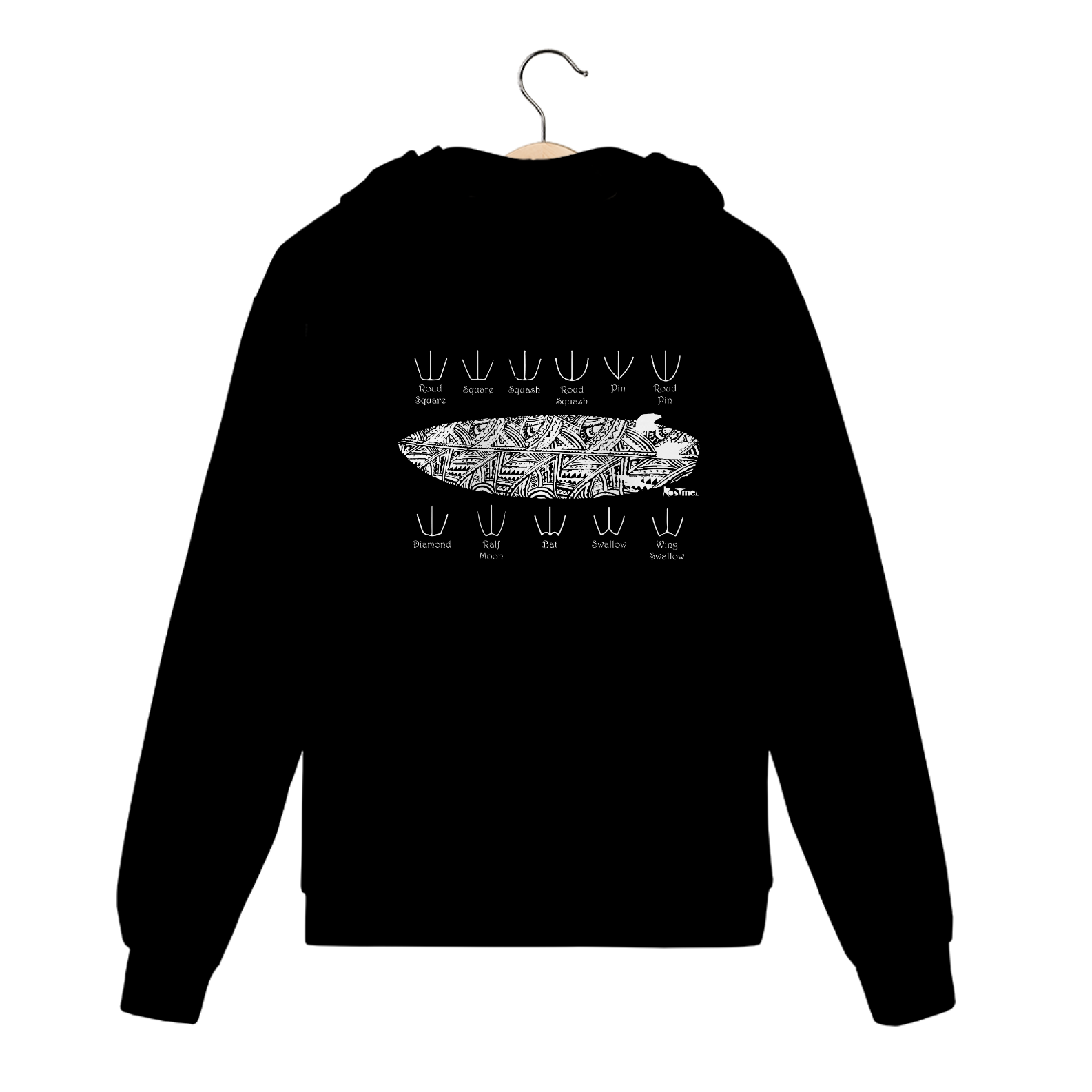 Moletom - Rabetas Prancha Surf - Branco