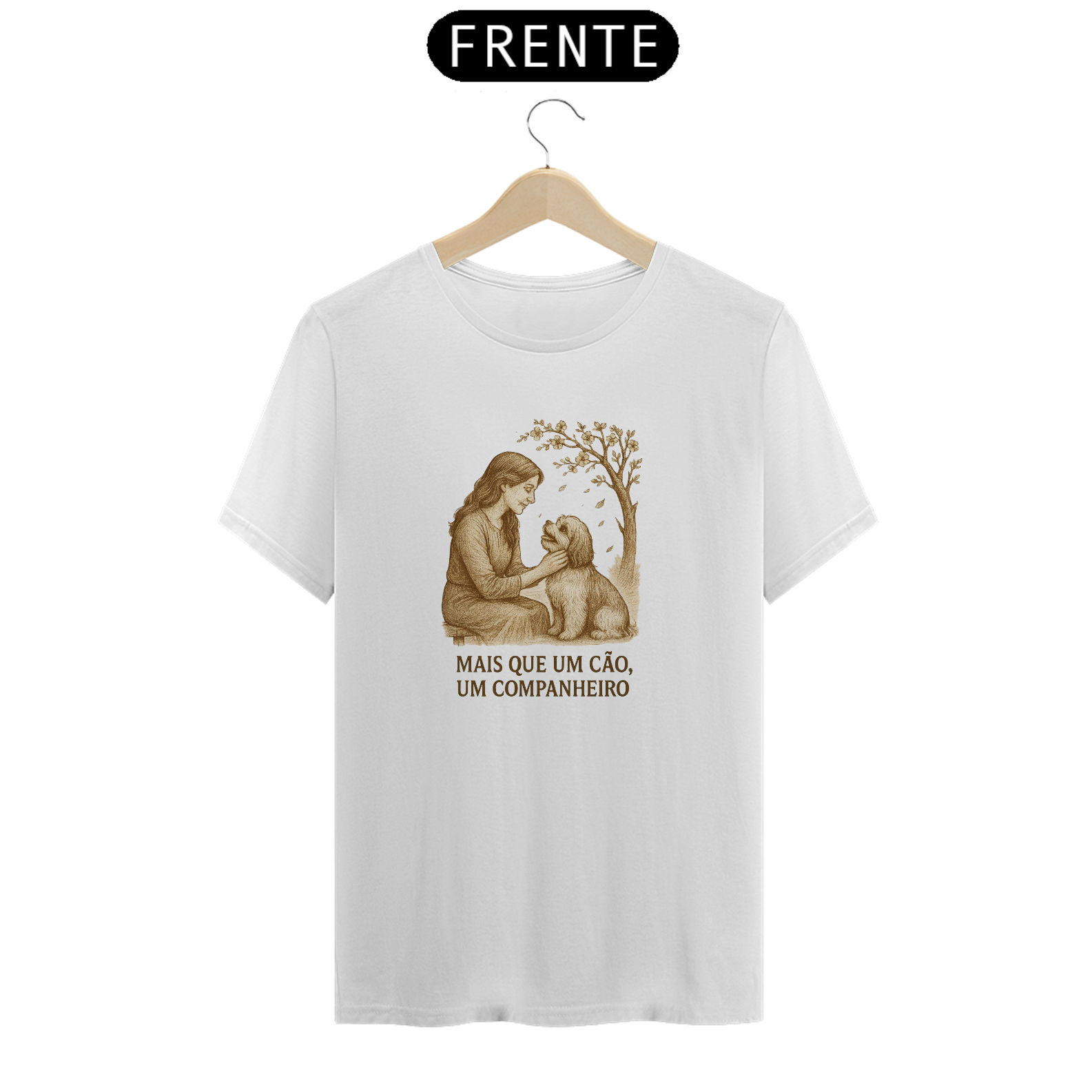 Camiseta Vintage “Mais que um Cão, Um Companheiro”