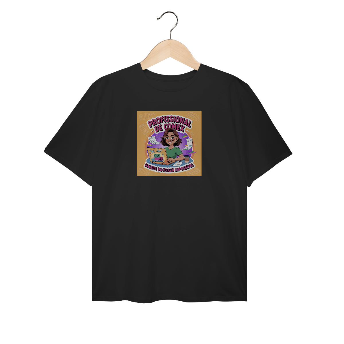  T-Shirt Plus Size - Rainha do Prazo Impossível 