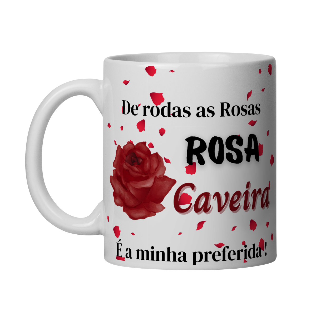 Caneca Pomba Gira Rosa Caveira
