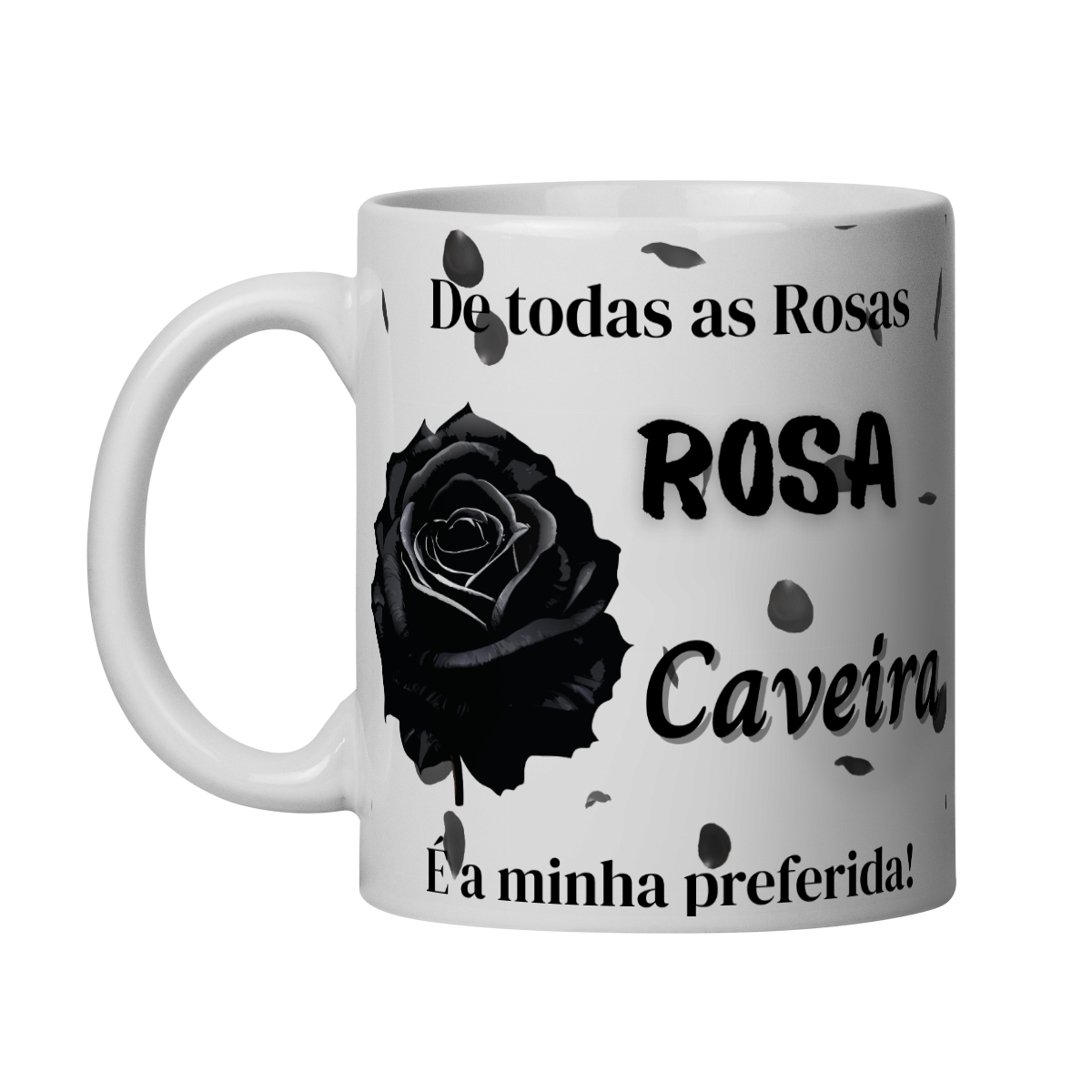 Caneca Pomba Gira Rosa Caveira
