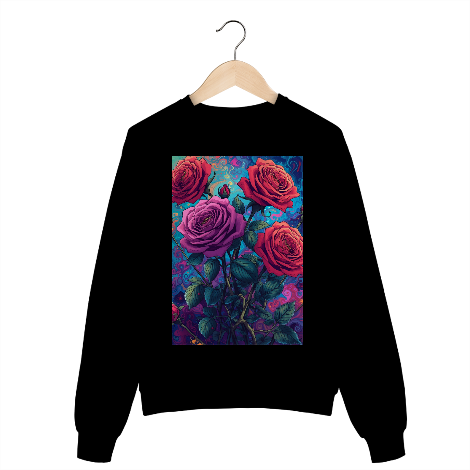 Moletom Prime Fechado - Rosas