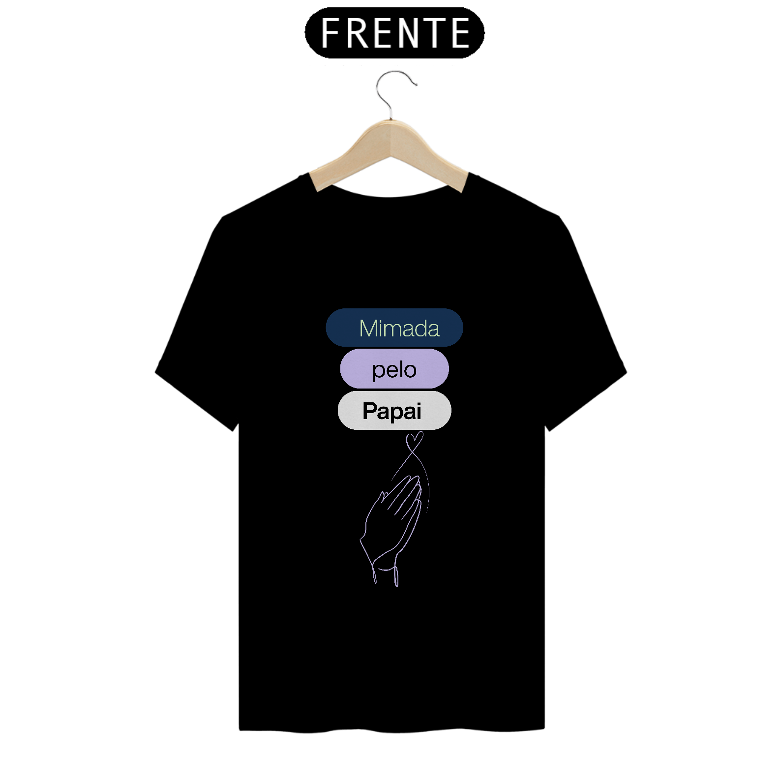 Camiseta mimada pelo papai 